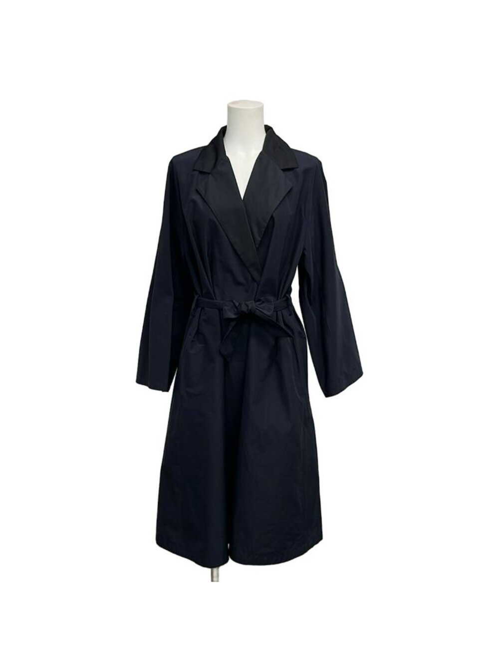Max Mara Coat M Dark Navy Spring Fall 42